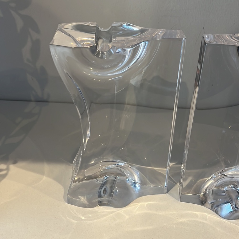 Vintage MCM Ritts Astrolite Lucite Bookends - Picture 3 of 7